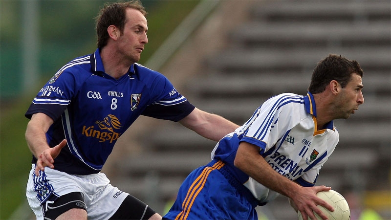 Tony Hannon (right) has played his last game for Wicklow