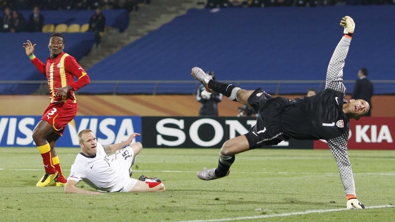 Asamoah Gyan broke American hearts in Rustenburg