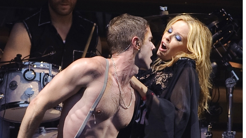 Kylie - emotional debut at festival