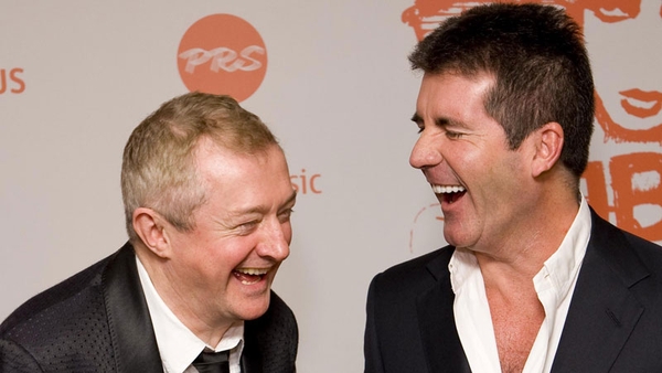 Walsh and Simon Cowell share a joke