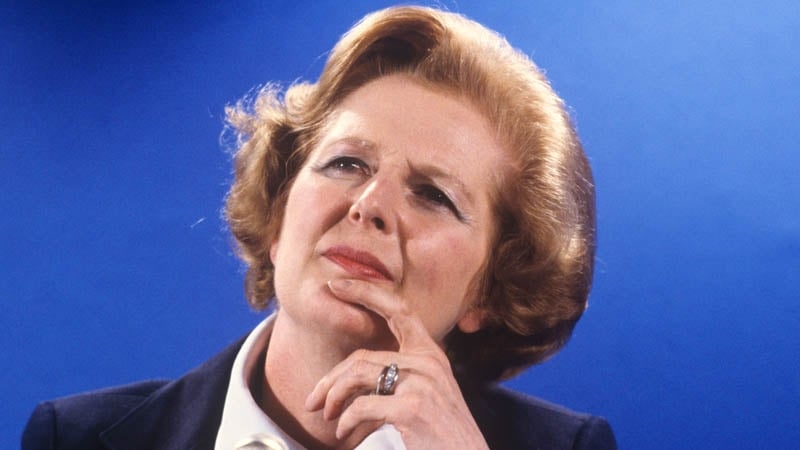 Long-serving British PM Margaret Thatcher
