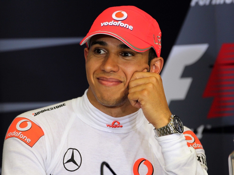 Lewis Hamilton - crashed at slow corner on Hockenheim circuit