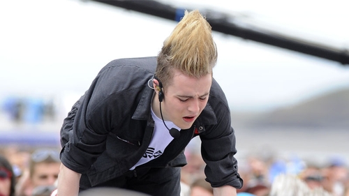 Edward during his fall on Sunday