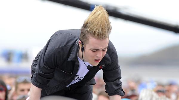 Edward during his fall on Sunday