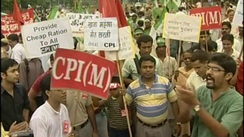 Widespread strikes - There were clashes with police in some cities