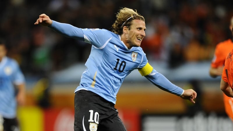 Diego Forlan has been starting in Suarez's absence