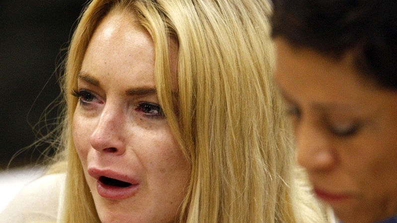 Lindsay Lohan - pictured in court