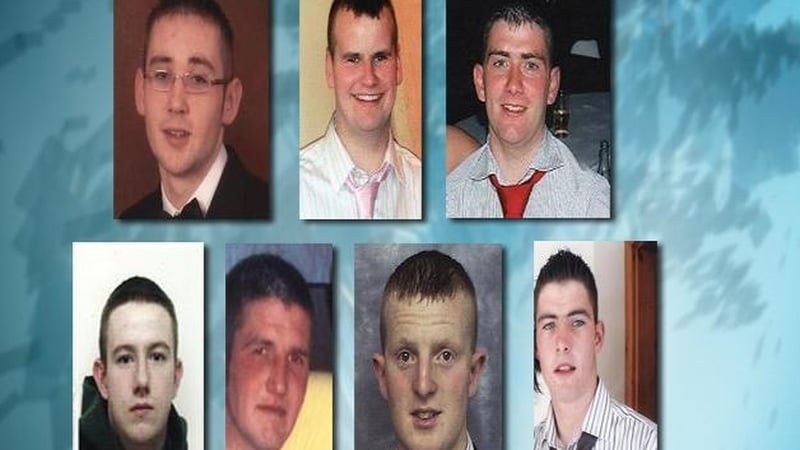 Seven of the eight killed - In the two-car collision