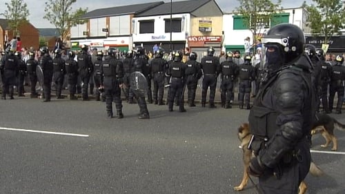 Ardoyne - Large deployment of riot police
