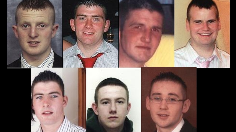 The seven young men who died in the crash in Inishowen