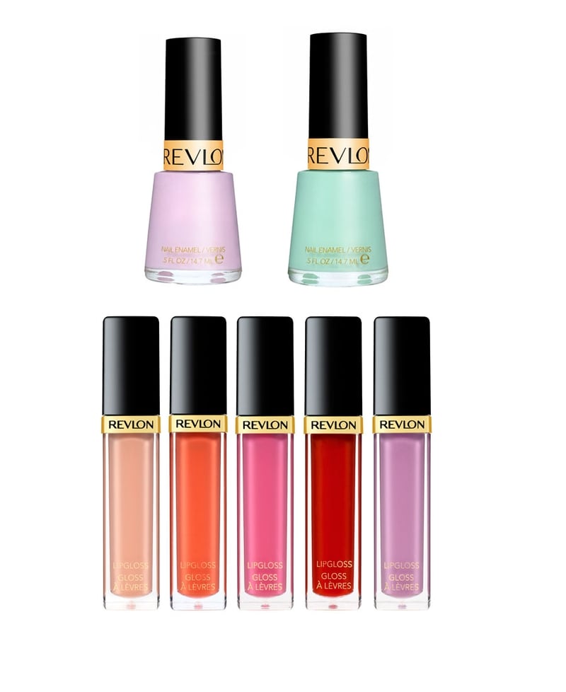 Revlon Nail Enamel €9.00, Revlon Super Lustrous Lipgloss €9.50