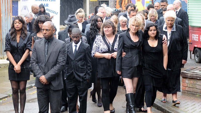 Friends and family say goodbye