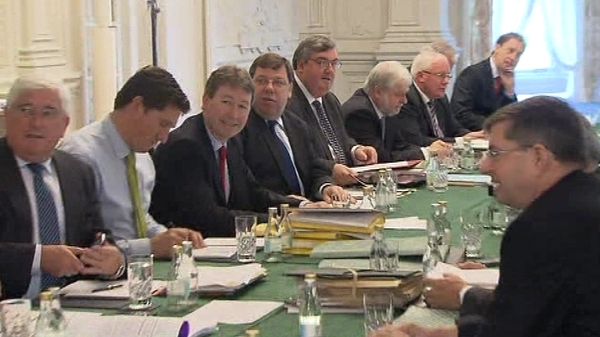 Cabinet meeting - Focus on Anglo Irish Bank