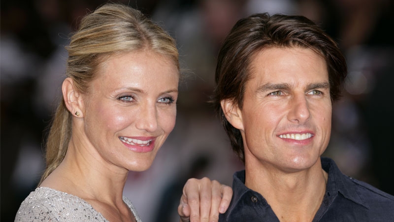 Cameron Diaz and Tom Cruise at last night's premiere