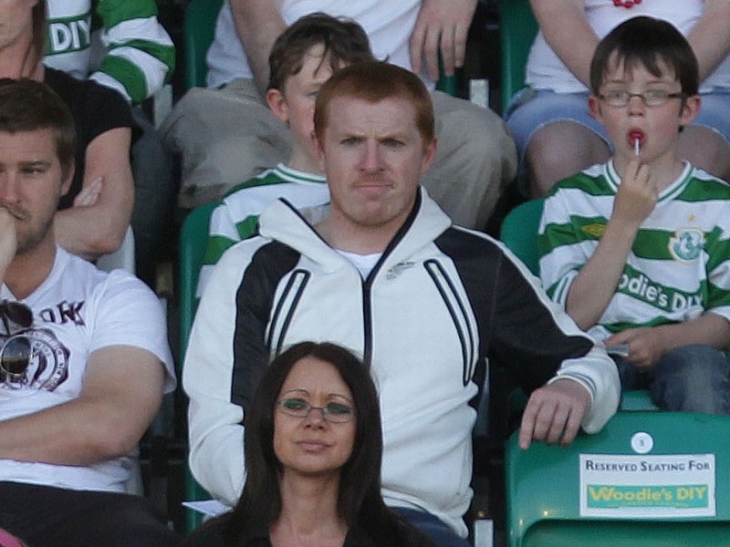 Neil Lennon at the Shamrock Rovers vs Wexford Youths FAI Cup match in June