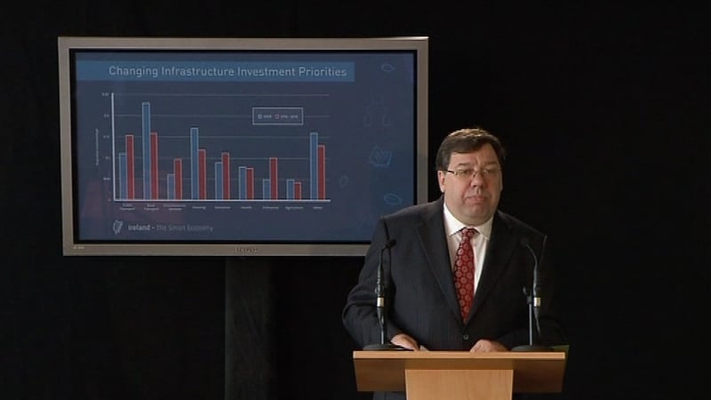 Brian Cowen - €39bn to be spent on infrastructure
