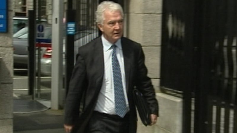 Seán FitzPatrick leaving court - Obliged to appear today