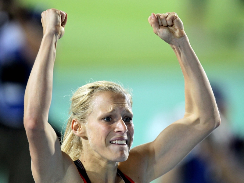 Women's 100m winner Verena Sailer