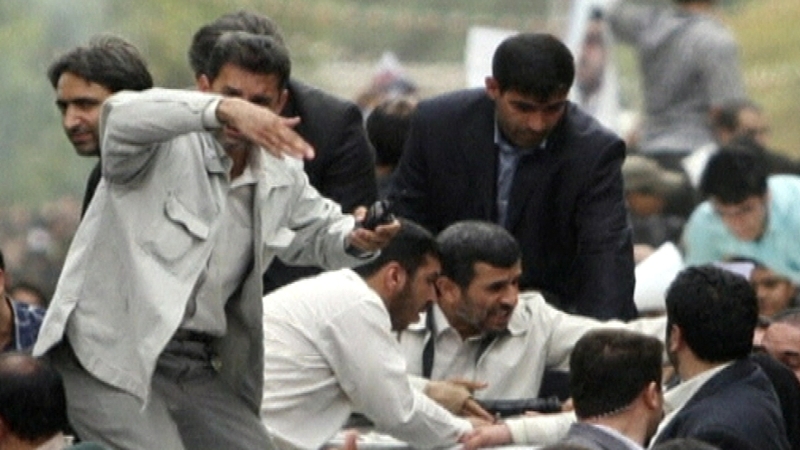 Hamadan - Reported attack on Mahmoud Ahmadinejad