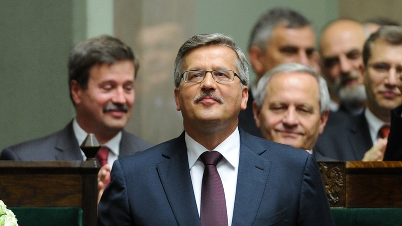 Bronislaw Komorowski - Sworn in as Poland's fourth democratically-elected president