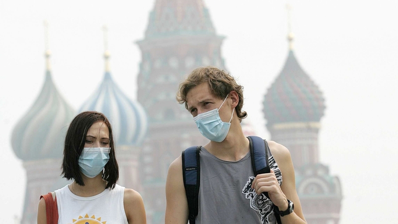 Moscow - City covered in heavy smog after forest fires