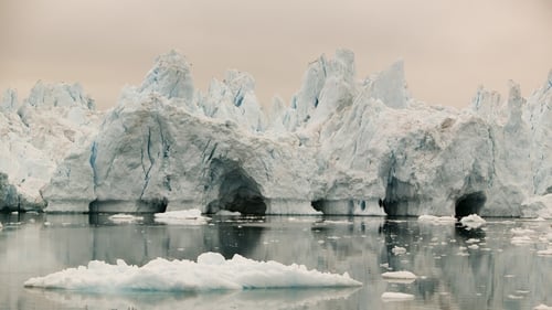 Greenland - Ice islands break off glaciers on a regular basis