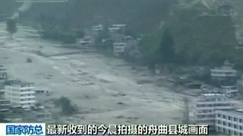 China - Heavy rains led to flooding and mudslides