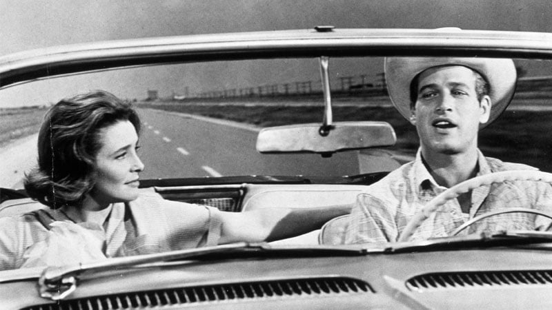 With Paul Newman in Hud