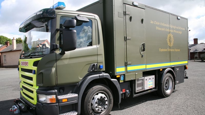 The grenade was taken to a safe military location for disposal