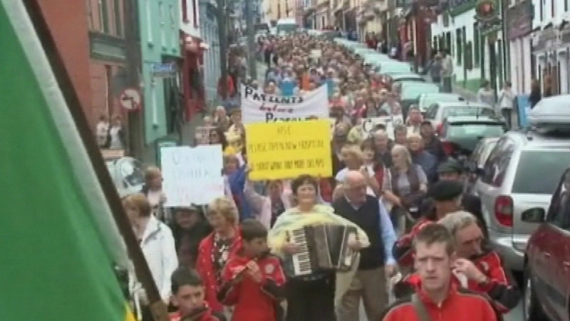 Roscommon - Protest through town