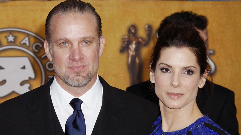 James, Bullock - James pictured with ex-wife Sandra