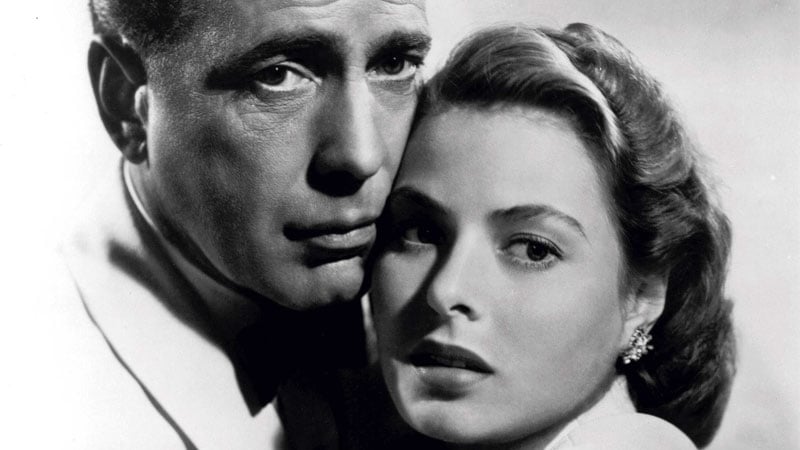 Humphrey Bogart and Ingrid Bergman in the original Casablanca