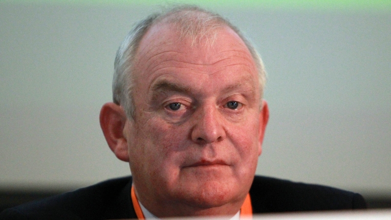 Incoming FAI President Paddy McCaul at the AGM this afternoon