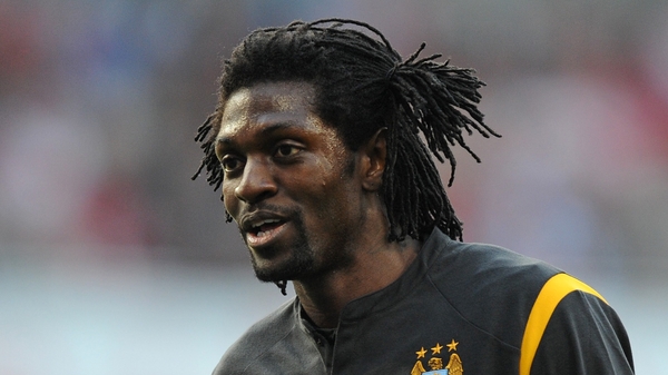 Emmanuel Adebayor: will remain at Real Madrid until at least the end of this season