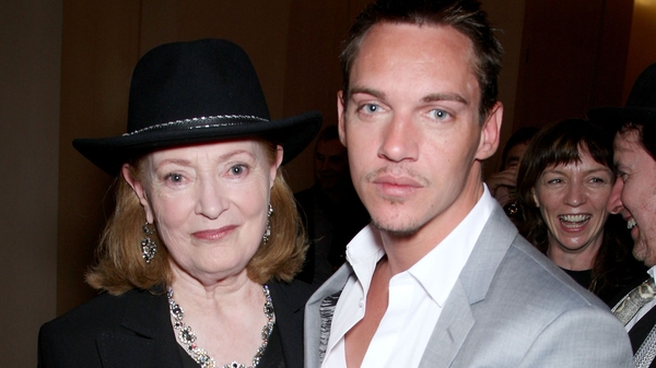 Joan Bergin with Tudors star Jonathan Rhys Meyers