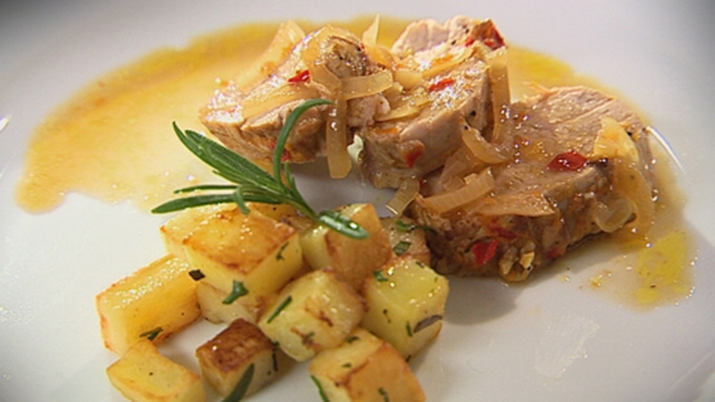 Catherine Fulvio's Pork with Orange Marsala Sauce