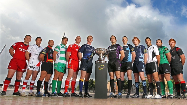 The Magners Leage captains ahead of this year's competition