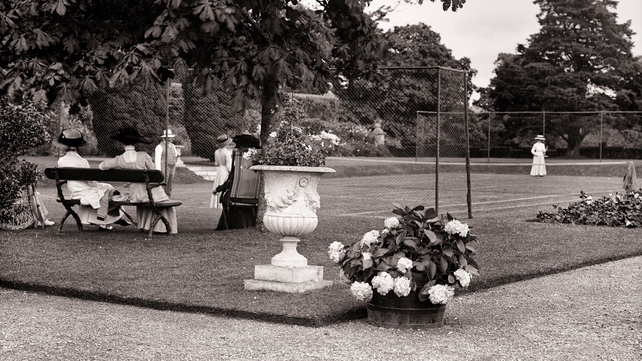 Tennis match, Bessborough, Piltown, Co. Kilkenny, August 1910.