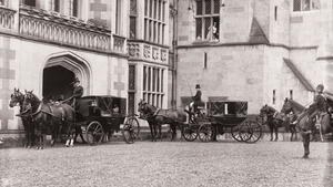 Departure of royal party, Adare Manor, Co Limerick (undated) Here, the Royal party had a police escort