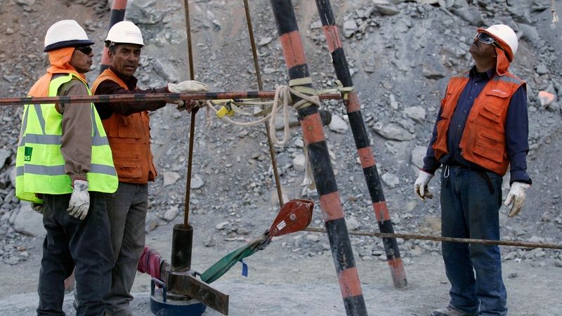Chile - Engineers reinforced rescue shaft