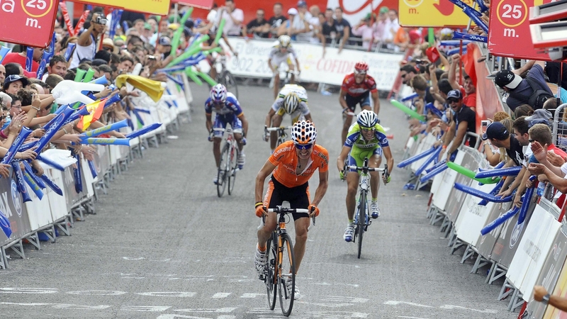 Igor Anton crosses the line for victory