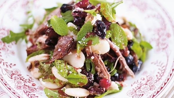 Lamb, Bean, Olive and Feta Salad