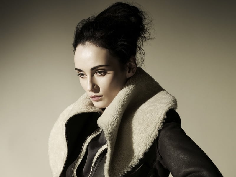 Go for minimal accessories and make-up with this look