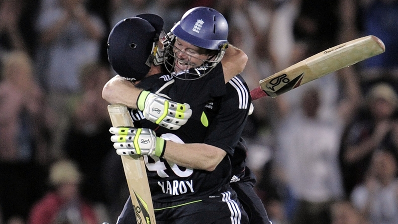 Michael Yardy and Eoin Morgan saw England home
