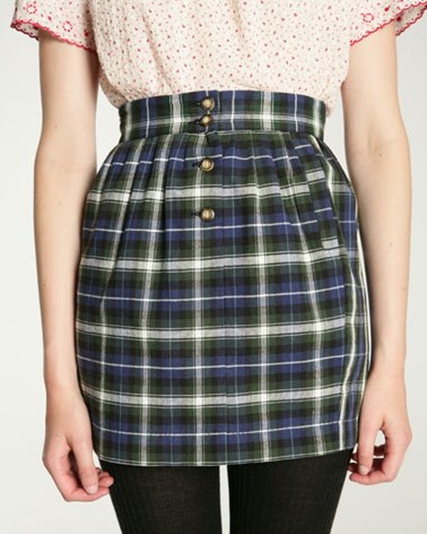 APC check skirt from Urban Outfitters