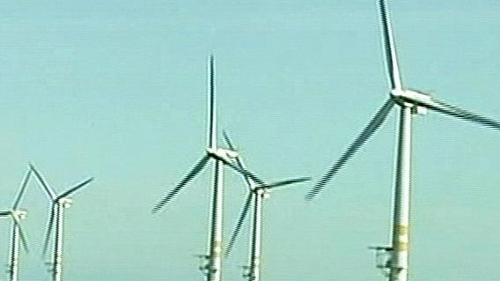 Wind power - 50% of electricity was being generated from wind power last April