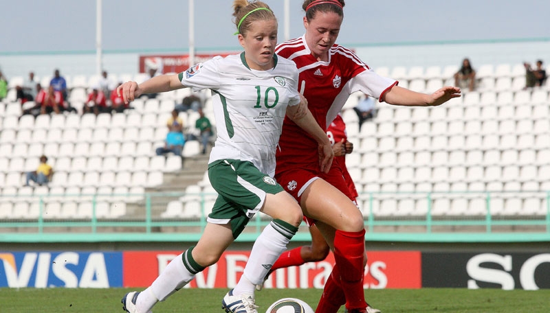 Dream debut - Denise O'Sullivan bagged a brace in her first senior international