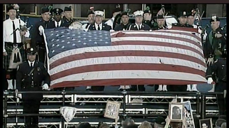 New York - Ninth anniversary remembered at Ground Zero