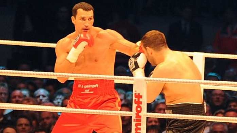 Wladimir Klitschko will give Dereck Chisora a shot at the world title belt, but the closest he is likely to get to it is at the pre-fight press conference