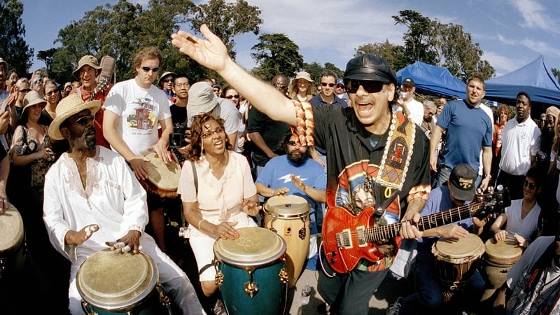 Carlos Santana in full flight